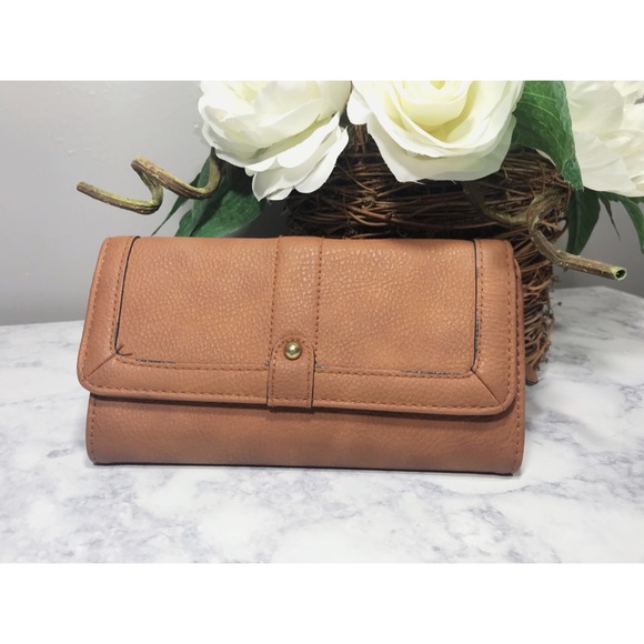 Chestnut Faux Leather Wallet - Picture 2 of 5